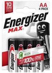 Energizer MAX tartós elem AA, alkáli, 4db/csomag (ENERGIZER_E303323700) (ENERGIZER_E303323700)
