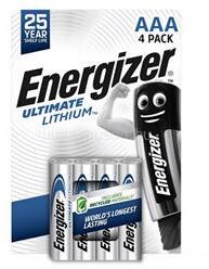 Energizer ULTIMATE LITHIUM tartós elem AAA, lítium, 4db/csomag (ENERGIZER_E301535701) (ENERGIZER_E301535701)