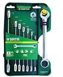 SATA dupla racsnis csillag-villáskucs 8 részes st08007asj 8-19mm