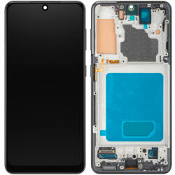 MP Display cu Touchscreen MP compatibil cu Samsung Galaxy S21 5G G991, cu Rama, Negru - gsmnet