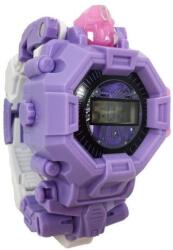 RAYA TOYS Детски електронен часовник Raya Toys - Робот Трансформер, лилав (510123612) - ozone