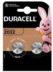Duracell gombelem CR2032, lítium, 2db/csomag (DL2032) (DL2032)