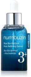 numbuzin No. 3 Blue Bio-Retinol Pore Refining Serum bőrfeszesítő szérum az arcra a bőr kisimításáért és a pórusok minimalizásáért 30 ml