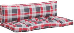 vidaXL 2 db piros kockás szövet raklappárna 3.5 kg 360935 (360935)