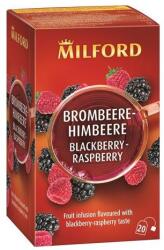 Milford Gyümölcstea, 20x2, 5 g, MILFORD "Blackberry-raspberry", szeder-málna