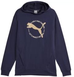 PUMA Férfi kapucnis pulóver, Puma, 32652832, pamut, kék, M INTL (676064-06-M)