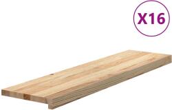 vidaXL Lépcsőfokok 16 db Kezeletlen tömör tölgy 100x30x2 cm 3282938 (3282938)