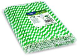 Wimex Papírszívószál spirál 8 × 25 cm, zöld - 100 darab (40706)