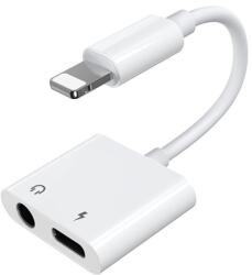 JOYROOM S-Y104 Audio adapter Lightning/Lightning / 3, 5 mm - S-Y104, Fehér (H6956116718978)