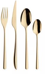 Pintinox Florence PVD Gold Evőeszközkészlet 24 darabos, fekete-arany díszdoboz
