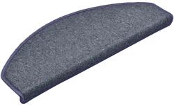 vidaXL 30 db sötétszürke és kék félkör alakú lépcsőszőnyegek, nagy, 65 x 24 x 4 cm 3365759 (3365759)