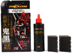 SOFT99 Digloss Black Devil Tire Wax - Fényes Gumiápoló szett 200ml