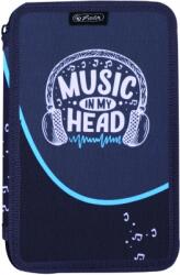Herlitz Penar neechipat, 3 fermoare, Music, Herlitz HZ400211296 Penar