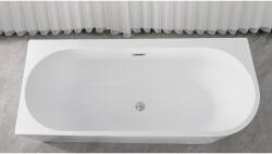 Sanotechnik FARO fényes fehér sarokba állítható szabadonálló kád 170x75 balos kivietel (G9032)