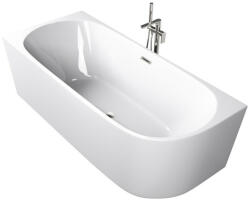 Sanotechnik LUMA fényes fehér szabadon álló sarokkád 160x75 balos kivitel (G9054)
