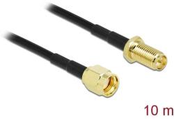 Delock Antennakábel RP-SMA-dugó - RP-SMA-hüvely LMR/CFD100 10 m low loss (90465)