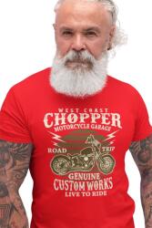 D&B Férfi/Unisex Póló ST00013 Chopper Piros-Méret M (ST00013ChopperPirosM)