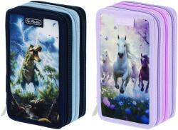 Herlitz Penar neechipat 3 fermoare, diverse modele, Herlitz HZ400205855 Penar