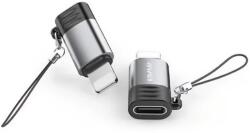 Awei IPAD mini 2 AWEI A11 adapter Type-C aljzat - lightning, OTG, VILÁGOSSZÜRKE (A11)