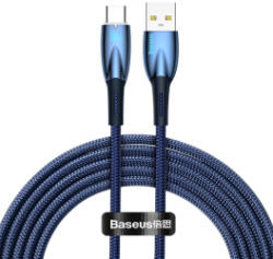 Baseus CABLU alimentare si date Baseus Glimmer Fast Charging Data Cable pt. smartphone USB la USB Type-C 100W 2m albastru CADH000503 timbru ve (27198)