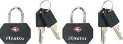 MasterLock Set 2 buc lacat de otel Masterlock 4681EURTBLK corp 30 mm (4681eurtblk)