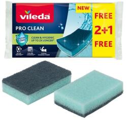 Vileda Pro Clean mosogatószivacs 2+1 db kék KHTV81 (KHTV81)
