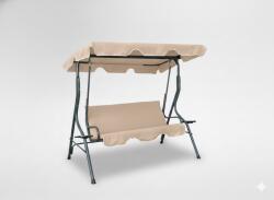 Garden Line LEAGĂN DE GRĂDINĂ 170 x 110 x 153 CM BEJ ÎNCHIS FĂRĂ PERNE CU SUPORTURI PENTRU CANE *0735 (CH-KRE0735)