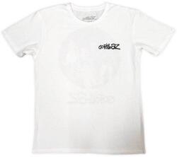 Gorillaz Song Machine Brush Logo (Back Print) White L Риза (<![CDATA[GORTS28MW03]]>)