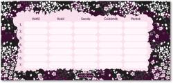 Ars Una órarend, 23x11cm, kétoldalas, Sakura - pepita - 95 Ft