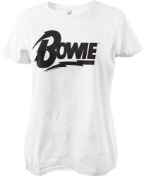 David Bowie Logo White S Дамски Риза (PS-5-DBO009-H52-5-WH-S)
