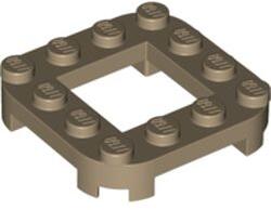 LEGO® Placă modificată 4 X 4 cu colţuri rotunjite, decupată 2 X 2 (6385767)