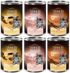 Wild Freedom 12x400g Wild Freedom Kitten nedves macskatáp vegyesen