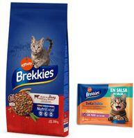 Affinity 15kg Brekkies marha száraz macskatáp+8x85g Daily Delice csirke & pulyka nedves macskatáp ingyen