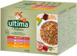 Affinity 96x85g Ultima Cat Nature húsválaszték (marhahús, pulyka, csirke, szárnyas) nedves macskatáp 80+16 ingyen