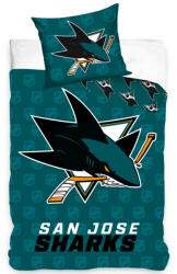 Official Merchandise Lenjerie de pat Official Merchandise NHL San Jose Sharks Shields 135x200/80x80 Lenjerie de pat