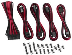 CableMod Set cabluri prelungitoare CableMod Classic ModMesh, 8+6 Series, cleme incluse, Black/Red, CM-CAB-CKIT-N86KKR-R