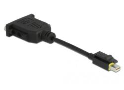 Delock Mini DisplayPort 1.1 DVI adapter retesszel záró funkcióval passzív (65979) - pepita