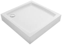 Laveo BRESSO akril fehér zuhanytálca, 80 cm, magasság: 16 cm, mélység: 5 cm (JBD_686K)
