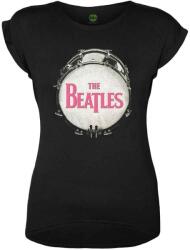 The Beatles Drum Fuchsia Glitter (Embellished) Black L Női Ing (BTBLKTS01LBP03)