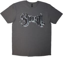 Ghost Chrome Logo & Grucifix Outline (Back Print) Charcoal Grey XL Ing (<![CDATA[GHOTEE54MC04]]>)