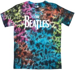 The Beatles Drop T Logo (Wash Collection) Dip-Dye on Grey L Ing (BEATTEE415MDD03)