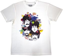 The Beatles Yellow Submarine Heads Collage / ATN (Back Print) White L Ing (YSTS52MW03)