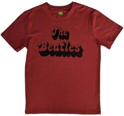 The Beatles Text Logo Shadow Red XL Ing (BEATTEE572MR04)