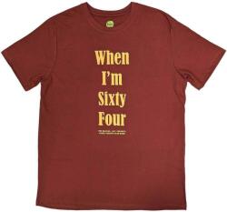 The Beatles When I'm Sixty Four (Back Print) Red XL Ing (BEATTEE401MR04)