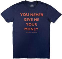 The Beatles You Never Give Me Your Money (Back Print) Navy Blue XL Ing (BEATTEE345MN04)