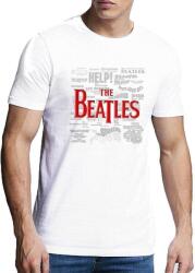 The Beatles Titles & Logos (Puff Print) White XL Ing (BEATTEE452MW04)