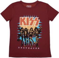 Kiss Destroyer 3D Logo Red M Női Ing (KISSTS60LR02)