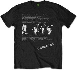 The Beatles White Album Tracks (Back Print) Black L Ing (BEATTEE391MB03)