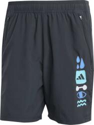 adidas GFX SHORT Gri închis, Mix M (JX1812)