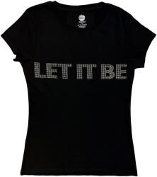 The Beatles Let It Be Crystals (Embellished) Black L Női Ing (BEATTEE434LB03)